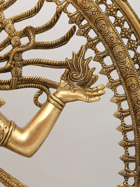 36" Large Nataraja - Dancing Lord Shiva | Brass Statue