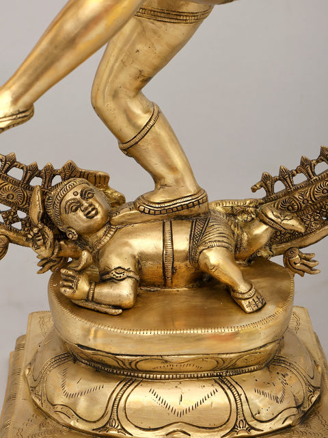 36" Large Nataraja - Dancing Lord Shiva | Brass Statue