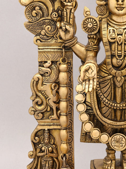 22" Tirupati Balaji with Kirtimukha Prabhavali | Brass Idol