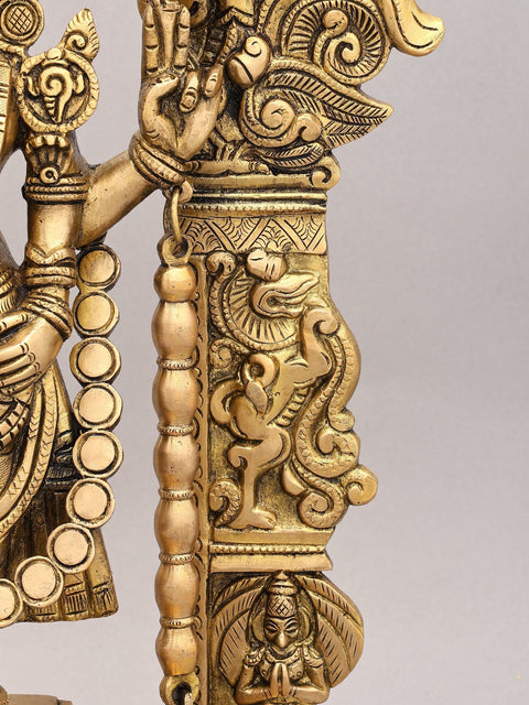 22" Tirupati Balaji with Kirtimukha Prabhavali | Brass Idol