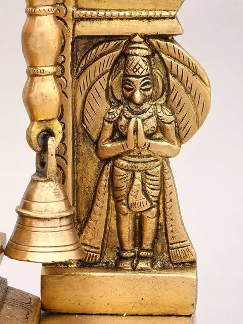 22" Tirupati Balaji with Kirtimukha Prabhavali | Brass Idol