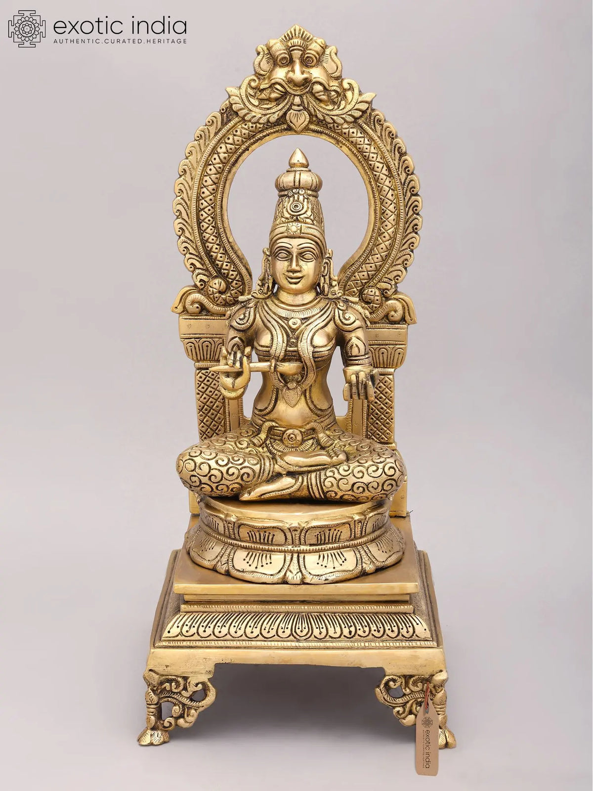 18'' Maa Annapurna Devi Brass Statue | Goddess of Food and Nourishment