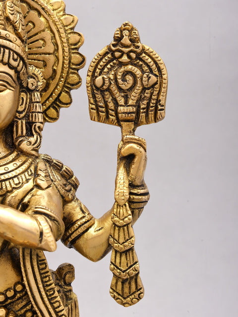 14" Four Armed Venugopal Krishna | Brass Idol