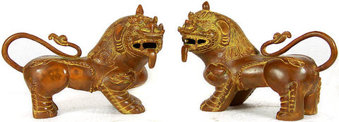 Temple Lion Pair (Price Per Pair)