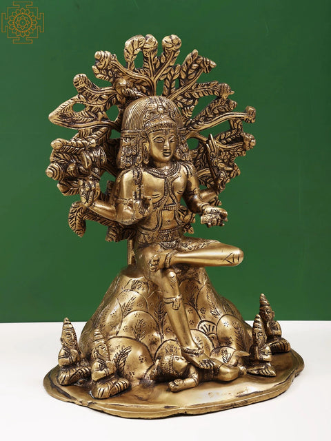 12" Dakshinamurti Shiva in Brass