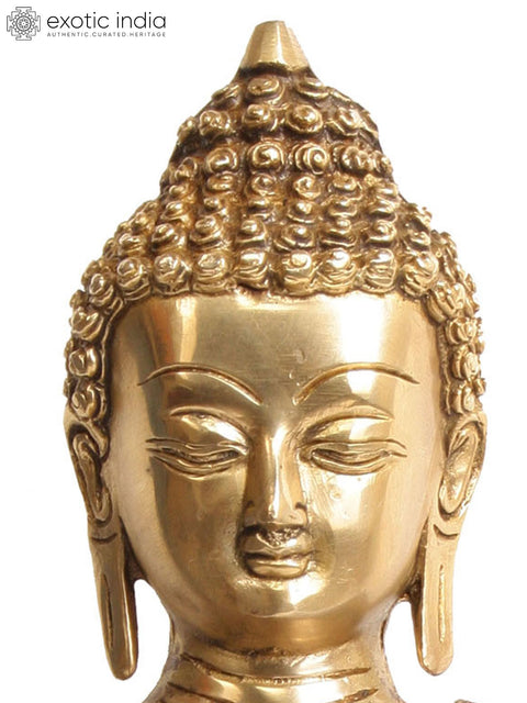 10" Lord Buddha in Abhaya Mudra (Tibetan Buddhist Deity) In Brass | Handmade | Made In India
