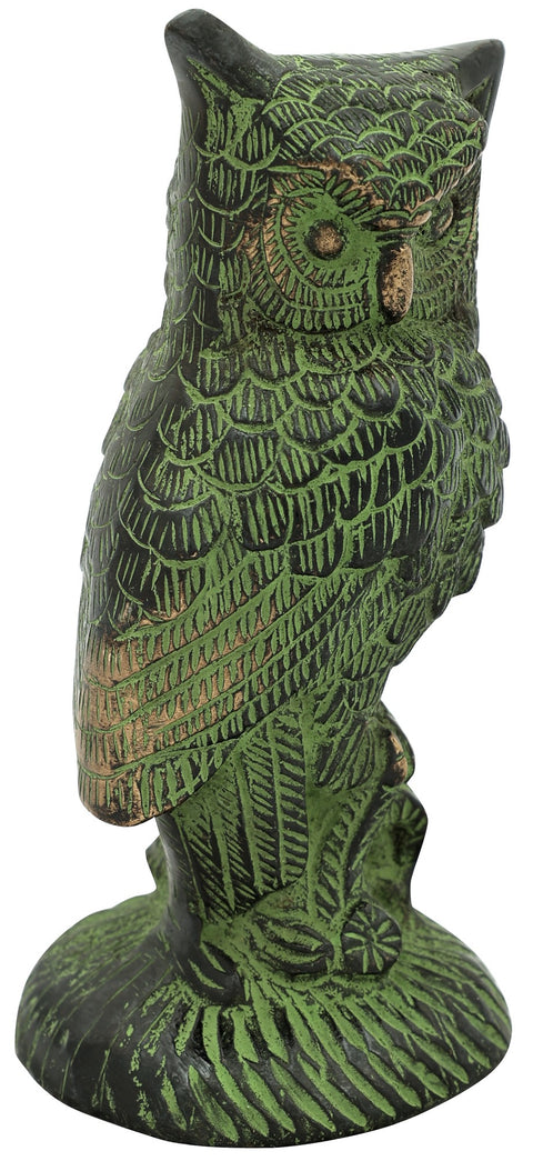 Goddess Lakshmi's Owl Pechaka Brass Statue
