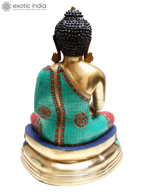 23" Brass Bhumisparsha Buddha