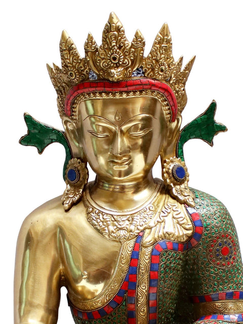 22' Crown Buddha in Bhumisparsha Mudra