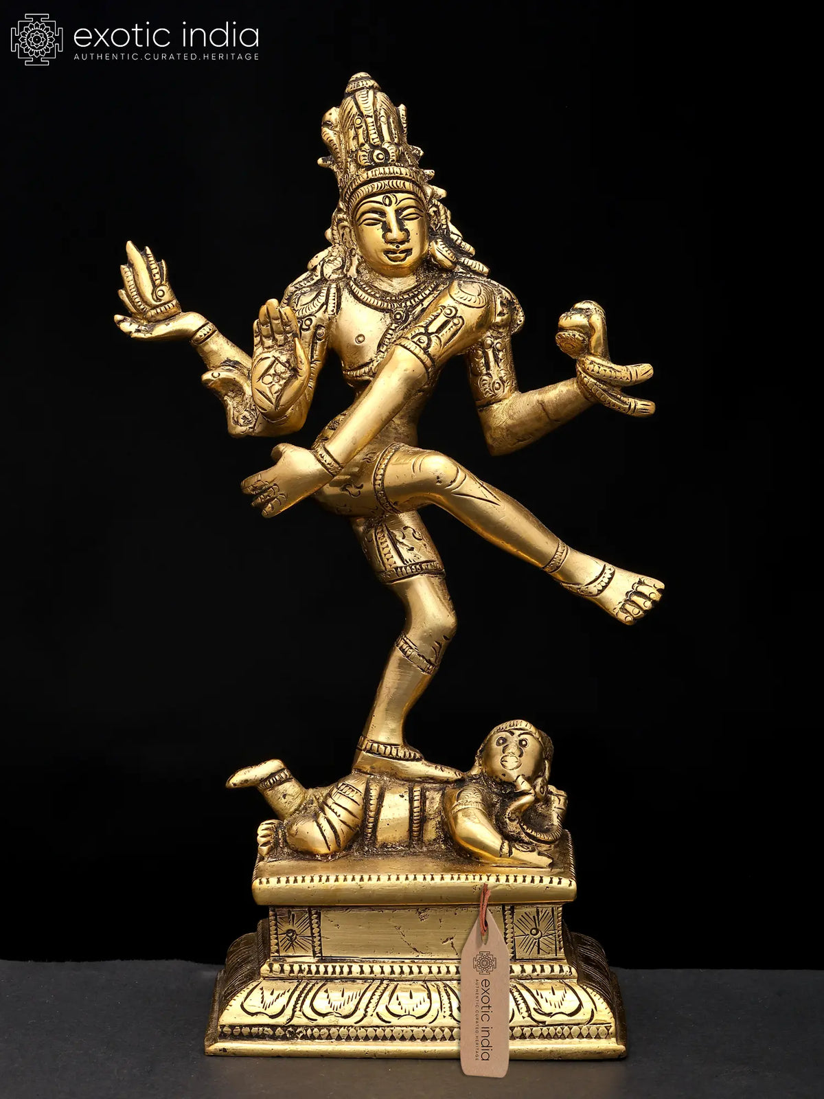 9" Lord Shiva as Nataraja | Brass Statue