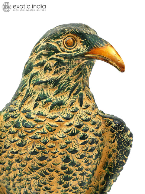 15" Brass Eagle Figurine | Home Decor