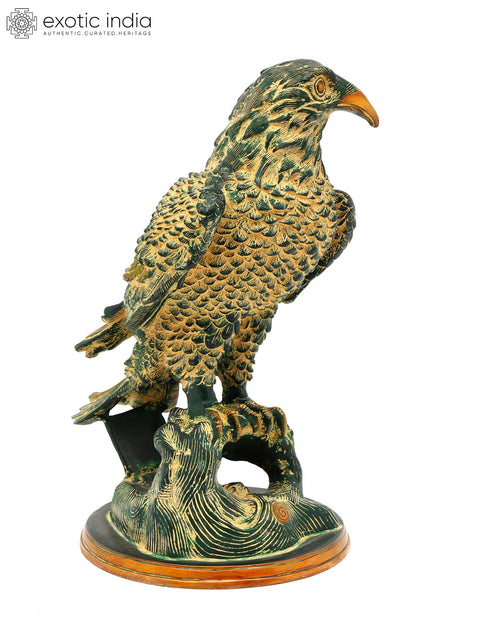 15" Brass Eagle Figurine | Home Decor