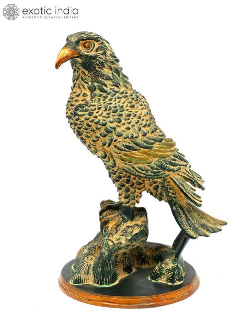 15" Brass Eagle Figurine for Home Decor