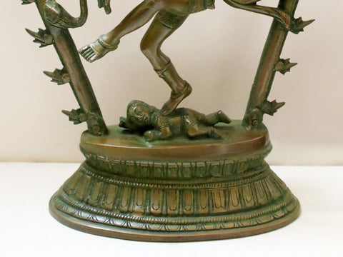 12" Nataraja Brass Statue | Dancing Lord Shiva Idol
