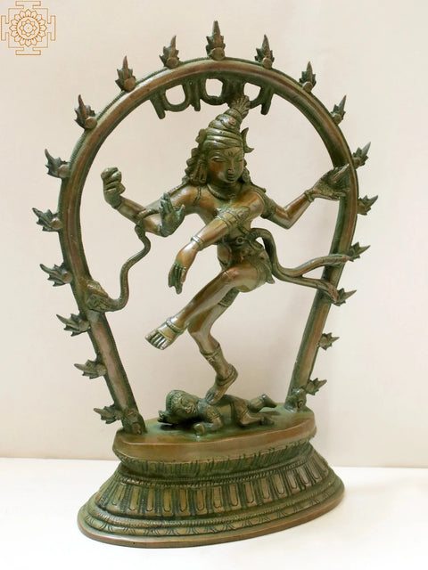 12" Nataraja Brass Statue | Dancing Lord Shiva Idol