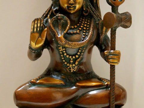 10' Brass Lord Shiva