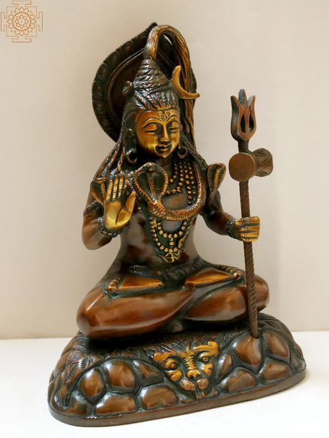 10' Brass Lord Shiva