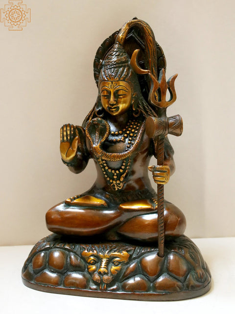 10' Brass Lord Shiva