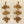 14" Decorative Ganesha Lakshmi Hanging Bells (Pair)