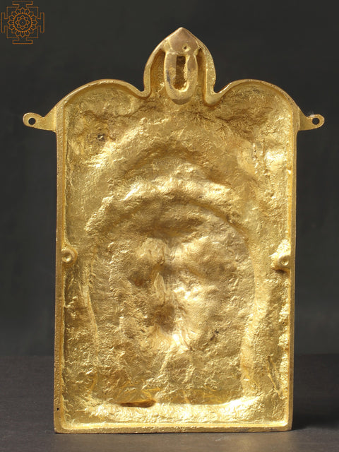 Panchamukhi Lord Hanuman Wall Hanging Frame in Brass