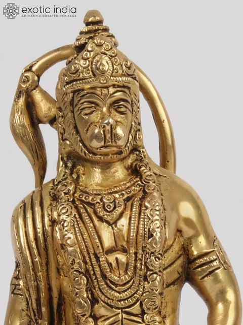 10'' Hanuman: The Formidable Warrior | Brass
