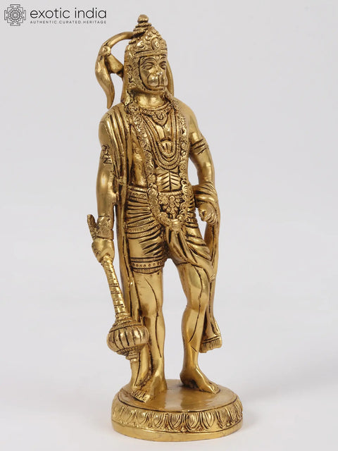 10'' Hanuman: The Formidable Warrior | Brass