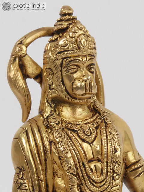 10'' Hanuman: The Formidable Warrior | Brass