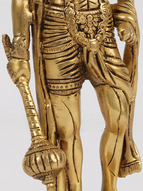 10'' Hanuman: The Formidable Warrior | Brass