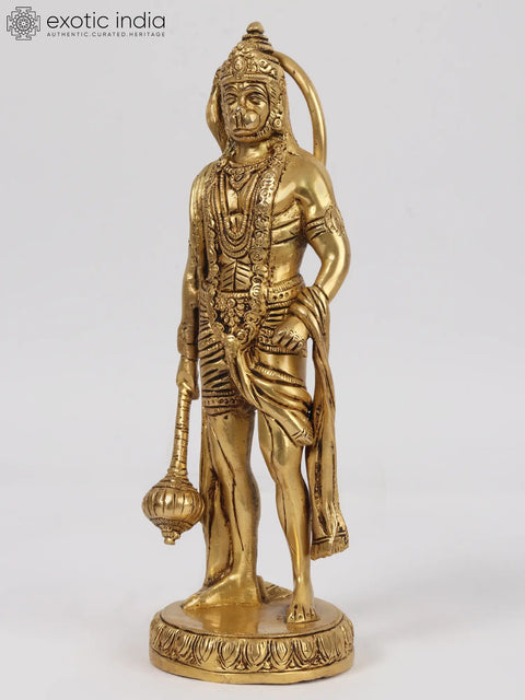 10'' Hanuman: The Formidable Warrior | Brass