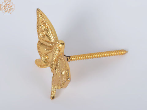 3'' Small Beautiful Gold-Plated Butterfly | Wall Hanging | Brass