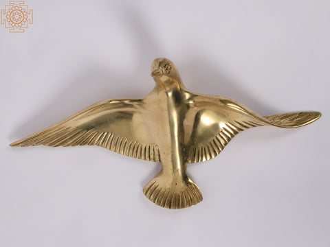 Decorative Wall Hanging Birds in Brass (Set of Four) | Wall Decor