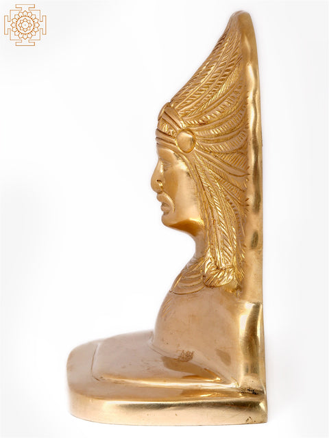 5'' Native American (Indian Chief) Statue | Home Décor | Brass