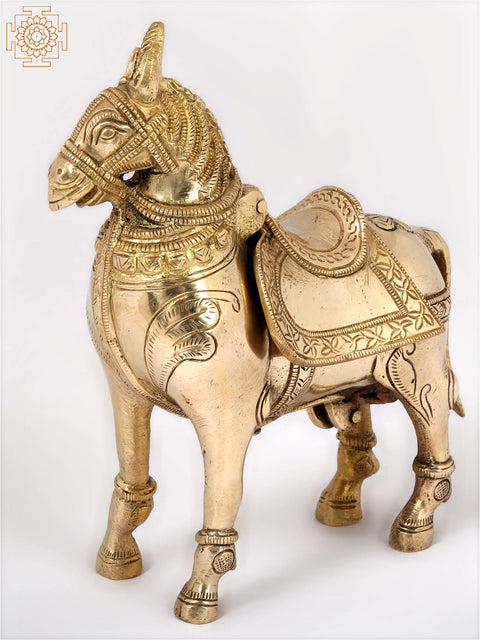 6'' Standing Horse Cash Box | Home Decor | Brass