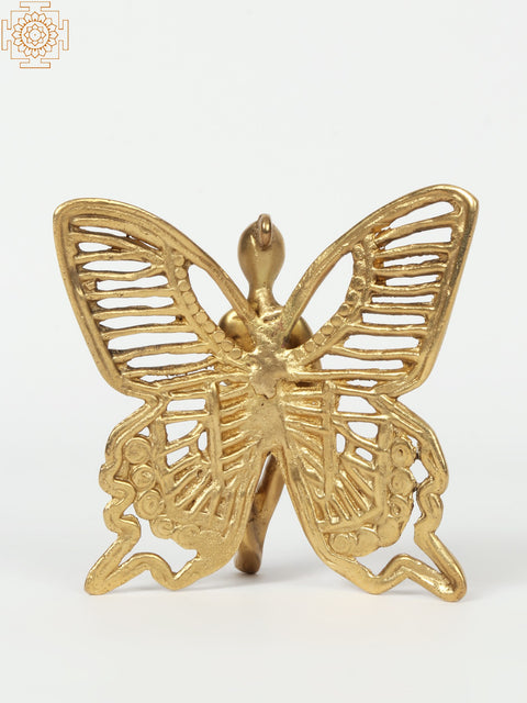 3" Small Brass Butterfly Fairy | Decorative Piece