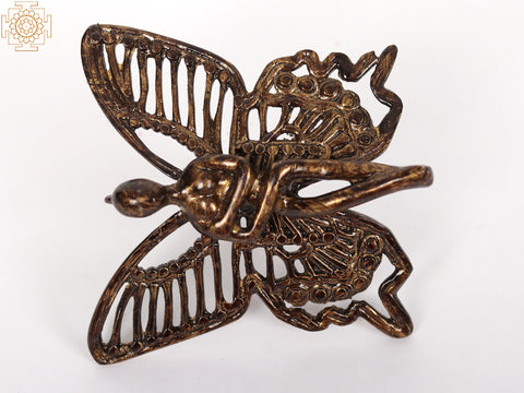 3" Small Brass Angel with Wings | Wall Decor
