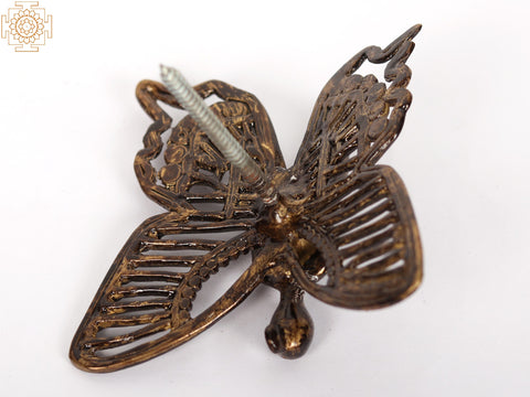 3" Small Brass Angel with Wings | Wall Decor