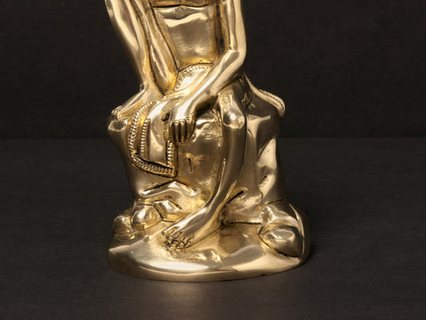 6" Brass Gajanan Maharaj Statue
