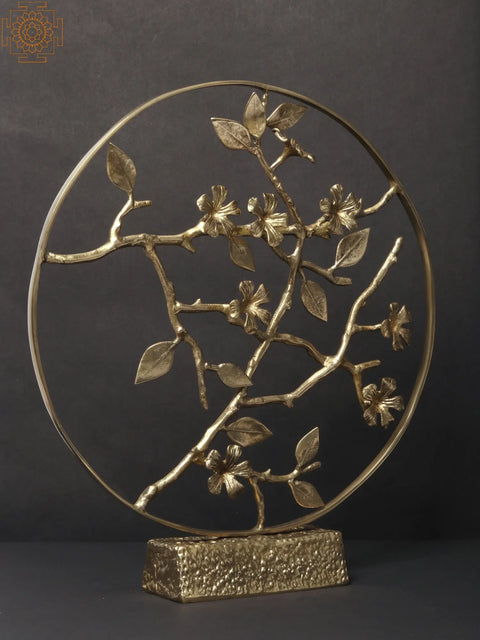 16'' Brass Beautiful Round Table Decor