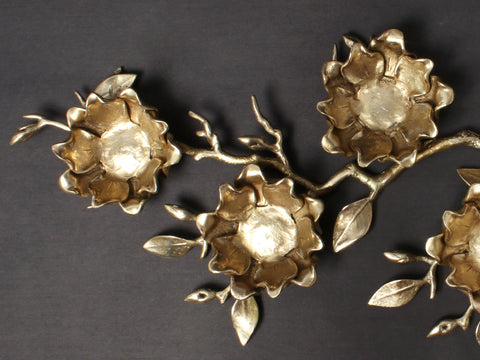 Brass Exquisite Multiple Flower Decor Stand