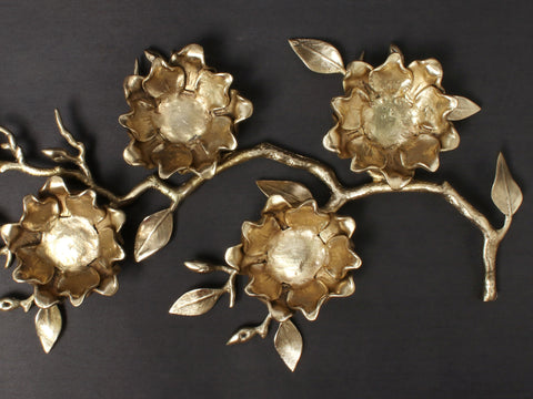 Brass Exquisite Multiple Flower Decor Stand