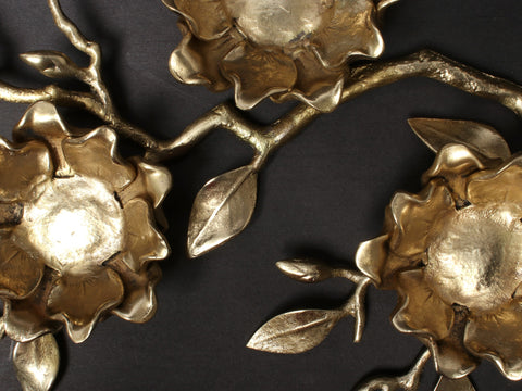 Brass Exquisite Multiple Flower Decor Stand
