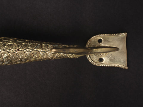 10'' Designer Happy Fish | Brass Door Handle