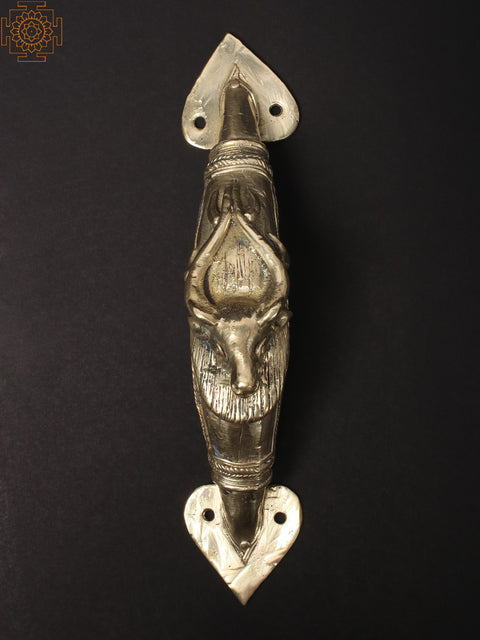 10'' Barasingha (Stag) Brass Door Handle