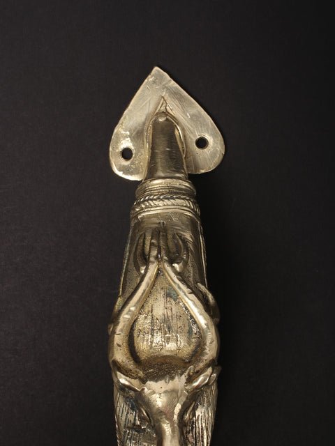 10'' Barasingha (Stag) Brass Door Handle