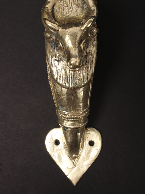 10'' Barasingha (Stag) Brass Door Handle