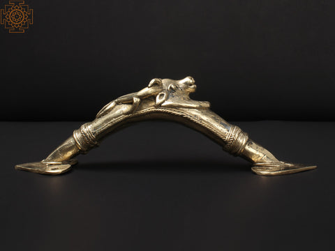 10'' Barasingha (Stag) Brass Door Handle