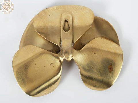 7'' Beautiful Brass Orchid Wall Hanging Decor