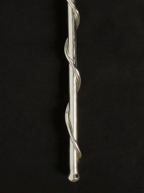 18" Silver-Plated Brass Climbing Plant | Wall Hanging