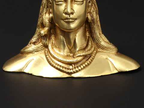 5'' Hindu God Adiyogi Shiva | Brass