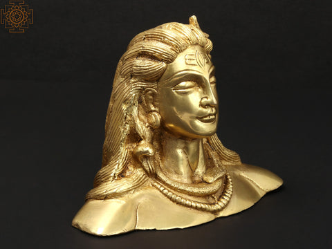 5'' Hindu God Adiyogi Shiva | Brass